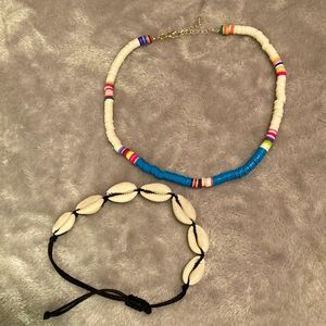 Necklace and she’ll bracelet